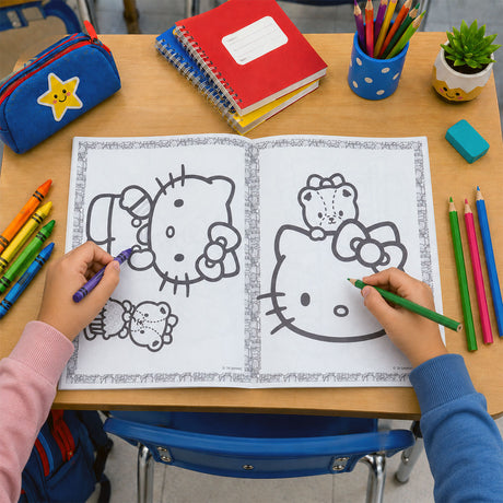 Libro para Colorear con Crayones, Hello Kitty