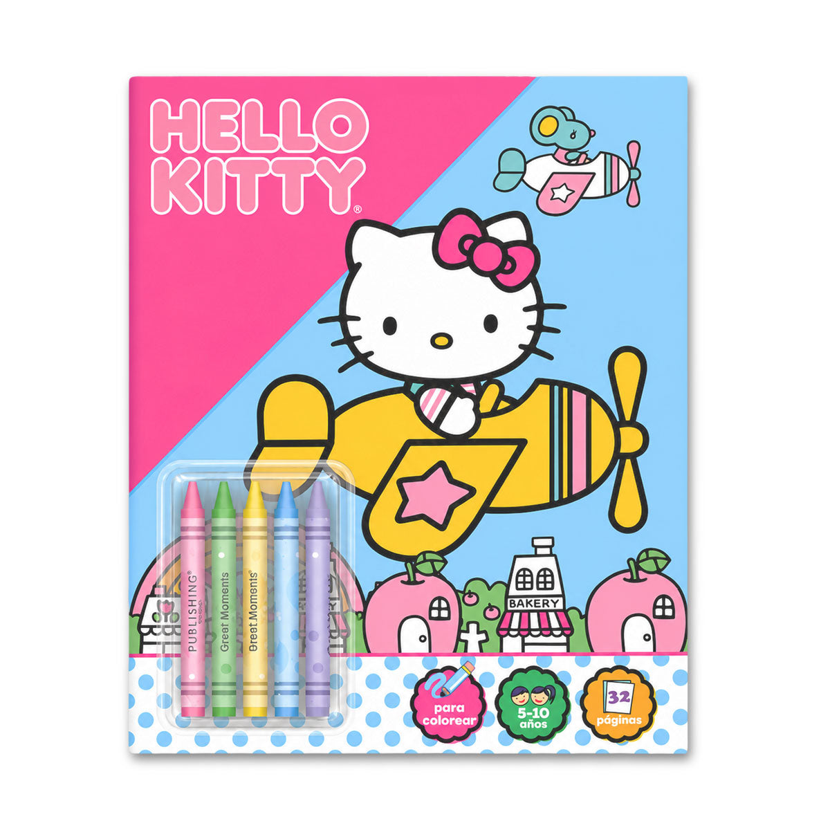 Libro para Colorear con Crayones, Hello Kitty