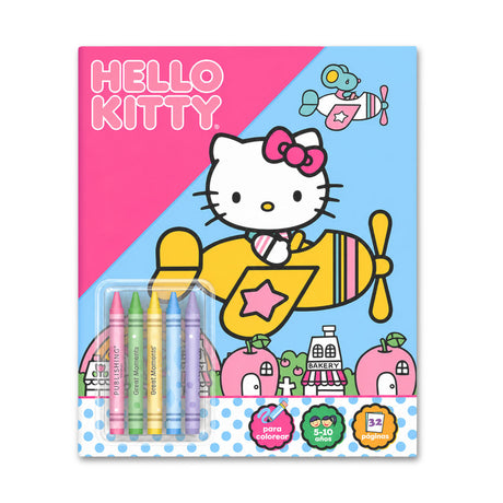 Libro para Colorear con Crayones, Hello Kitty