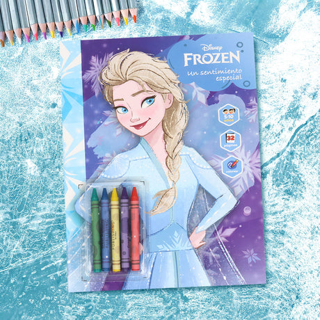 Libro para Colorear con Crayones, Frozen