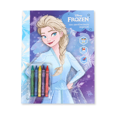 Libro para Colorear con Crayones, Frozen