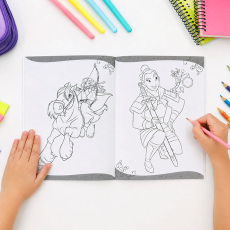 Libro para Colorear con Crayones, Princesas