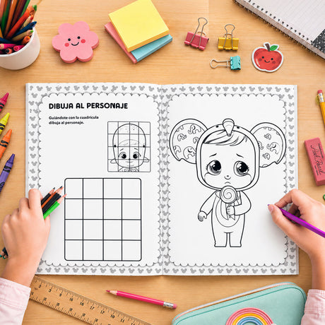 Libro para Colorear con Crayones, Bebés Llorones