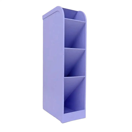 Organizador de Escritorio Torre con 4 Divisiones, Color Morado