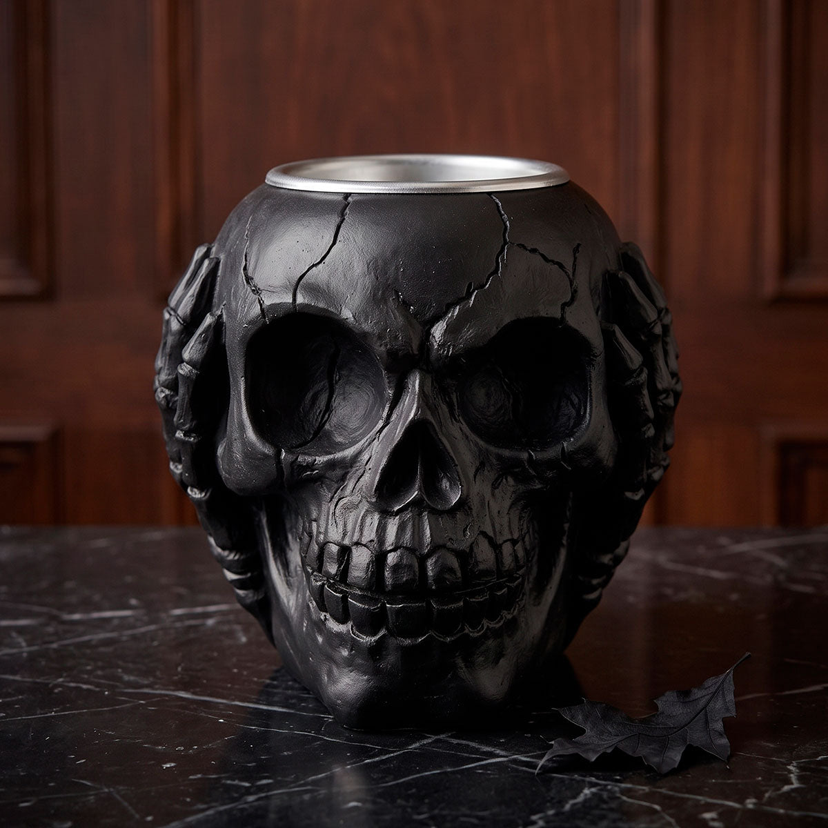 Calavera, Portavela de Cerámica