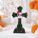 Cruz Decorativa de Cerámica, Dí­a de Muertos