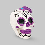 Catrina, Figura de Cerámica, Color Morado