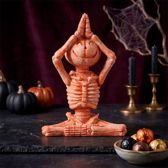 Calabaza Haciendo Yoga, Figura de Cerámica
