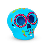 Calavera Decorativa de Dí­a de Muertos, Color Azul