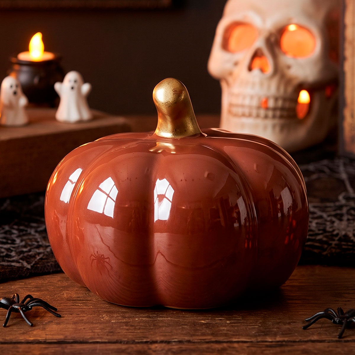 Calabaza de Cerámica, Color Café