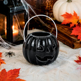 Calabaza, Figura de Cerámica, Color Negro