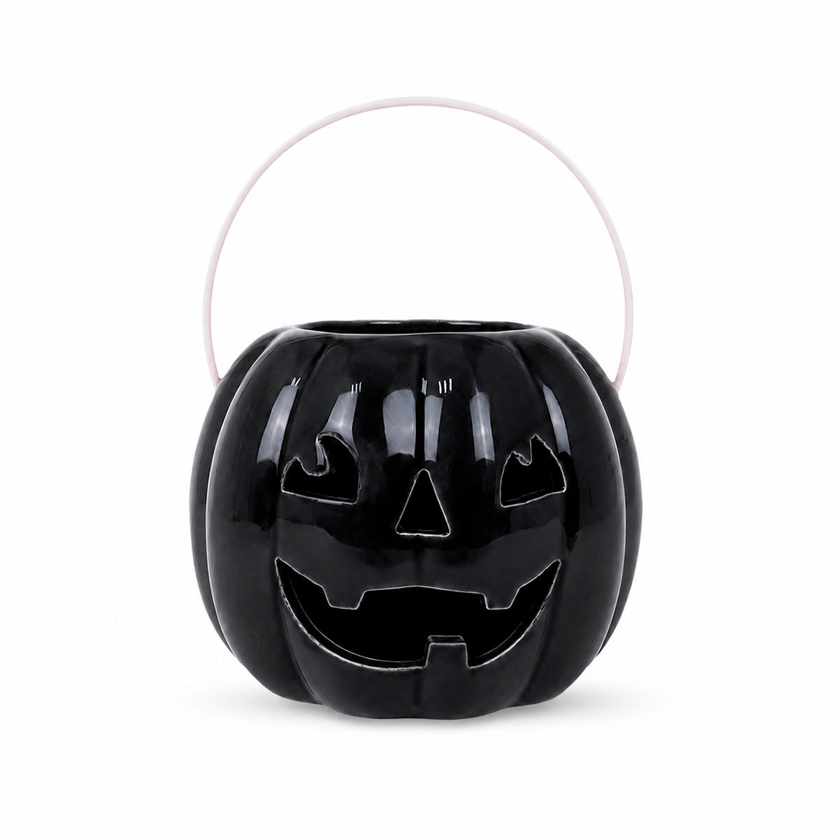 Calabaza, Figura de Cerámica, Color Negro