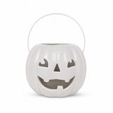 Calabaza, Figura de Cerámica, Color Blanco
