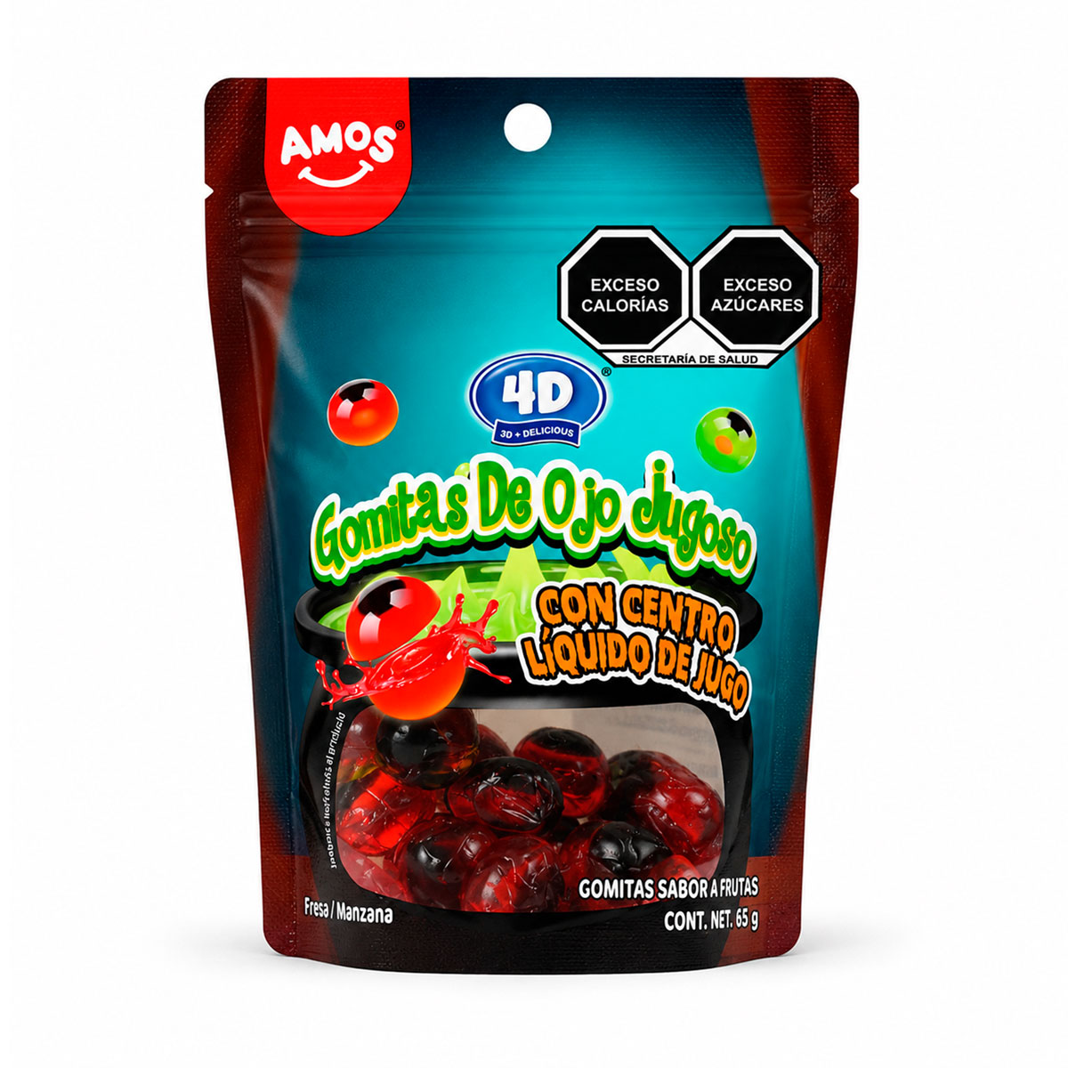 Ojos, Gomitas 4D, Amos, 65 gr