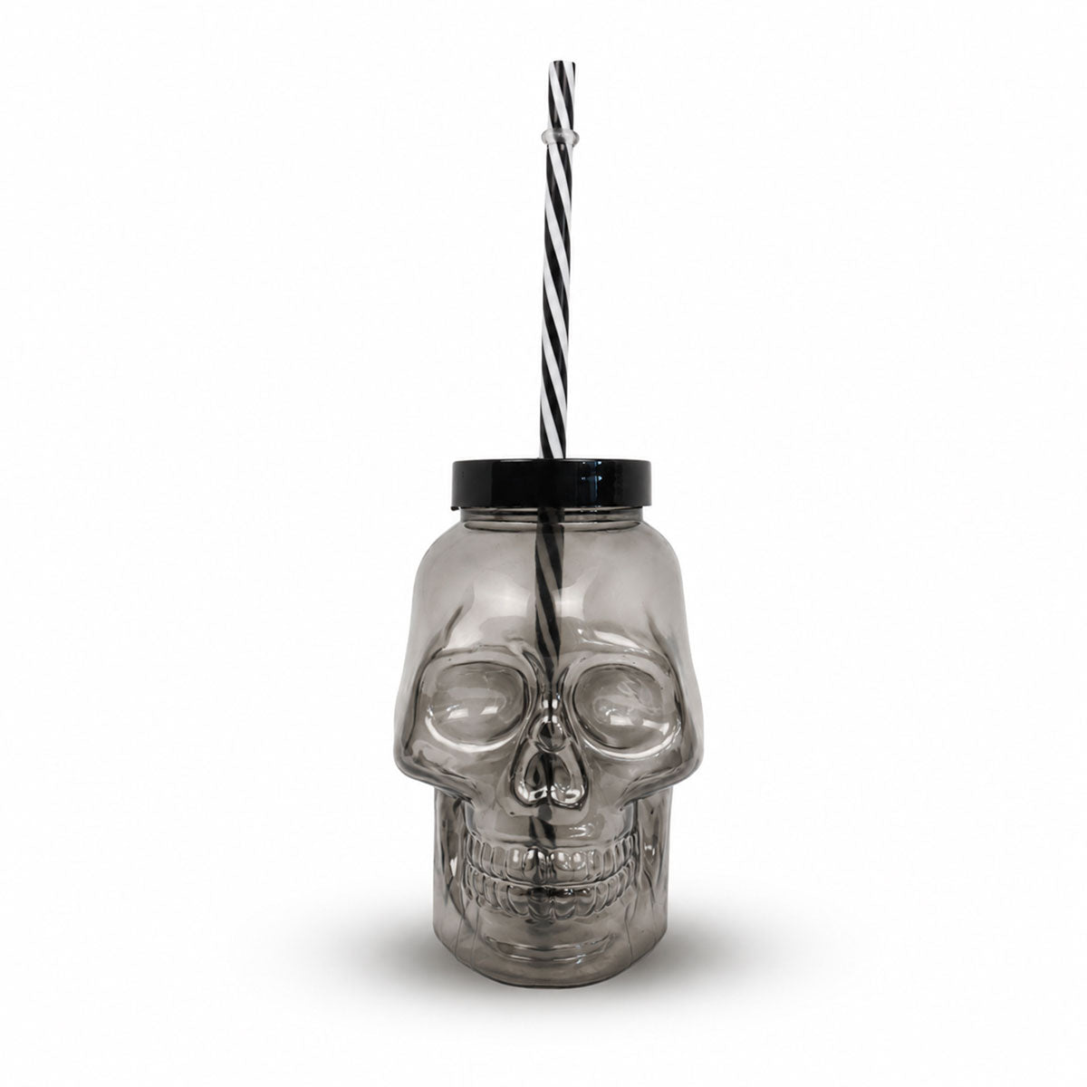 Vaso Calavera con Dulces 50 g, Color Gris