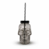 Vaso Calavera con Dulces 50 g, Color Gris