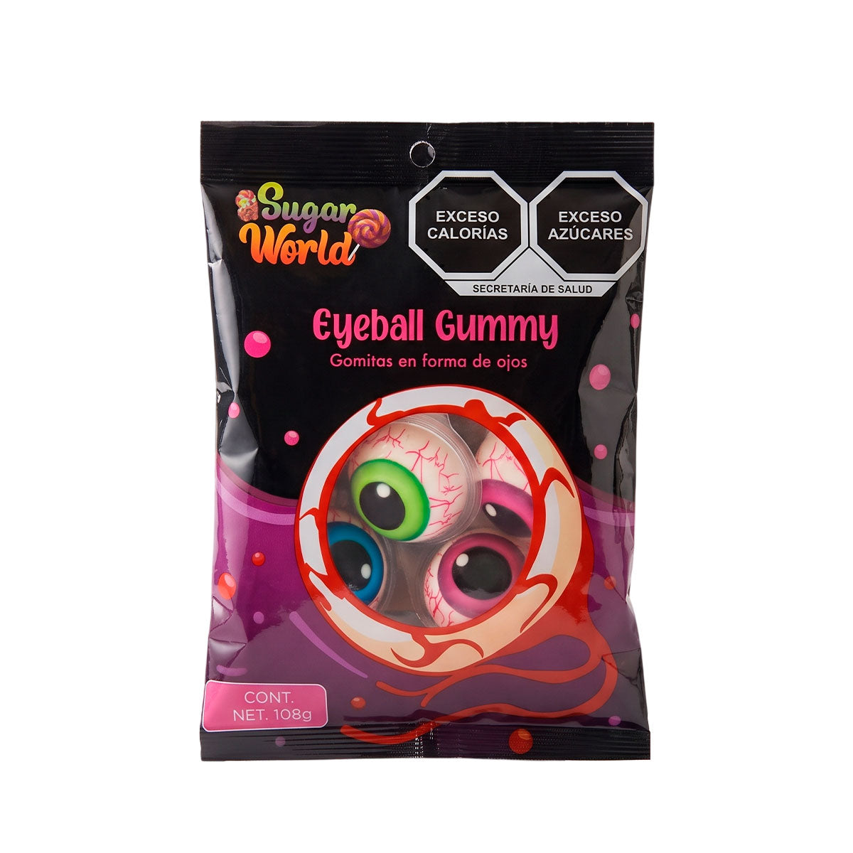 Ojos, Gomitas, Sugar World, 108 gr