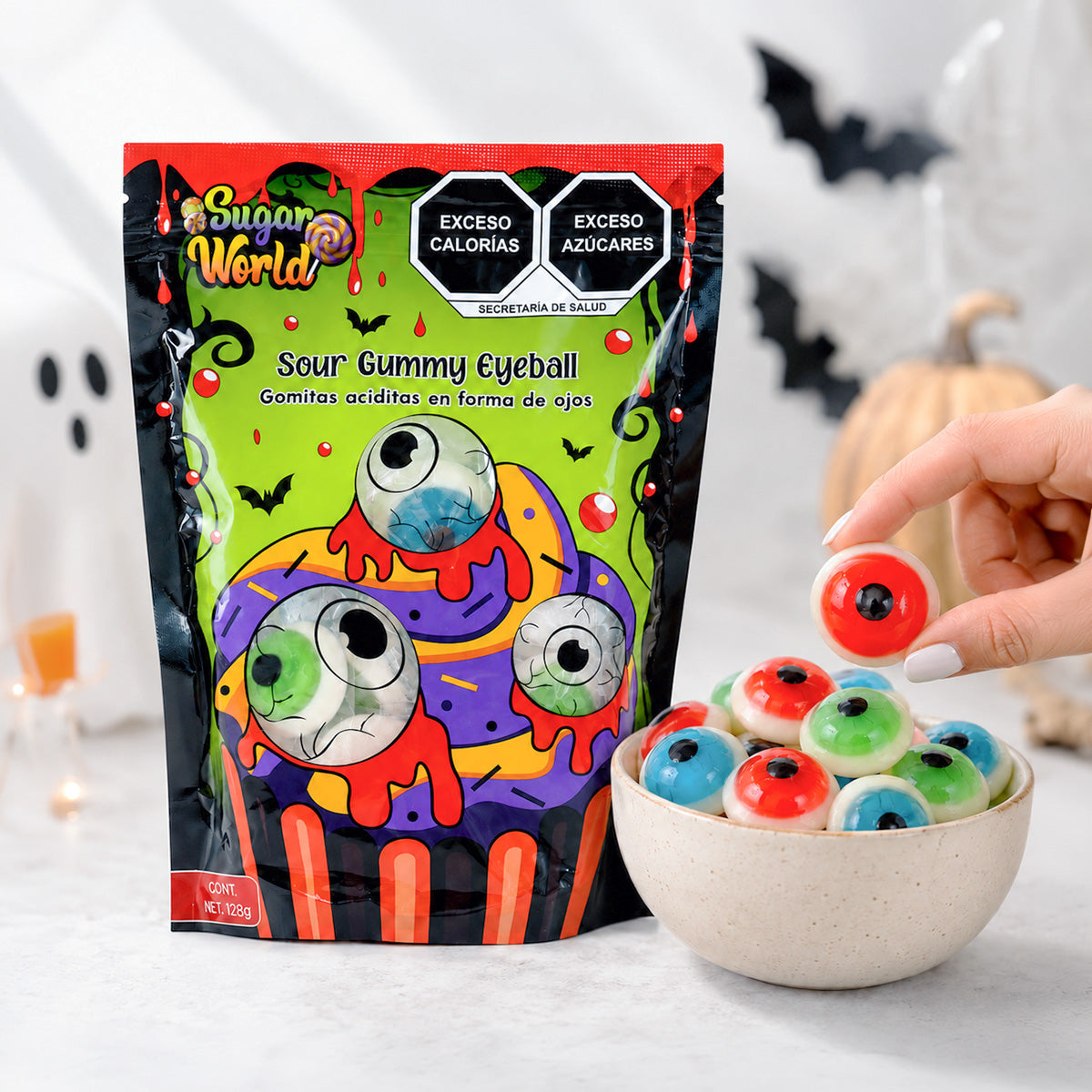 Gomitas í�cidas de Ojos, 128 gr
