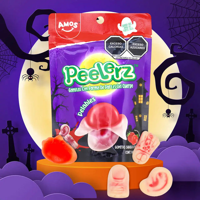 Partes del Cuerpo, Gomitas Pelables, Peelerz, 65 gr