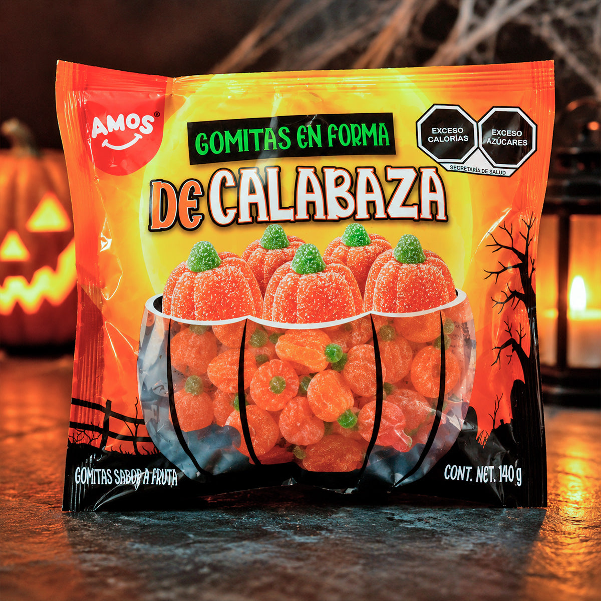Gomitas en Forma de Calabaza, 140 g