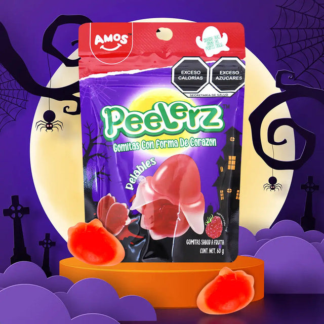 Corazón, Gomitas Pelables, Peelerz, 65 gr