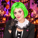 Peluca Corta para Halloween, Color Verde