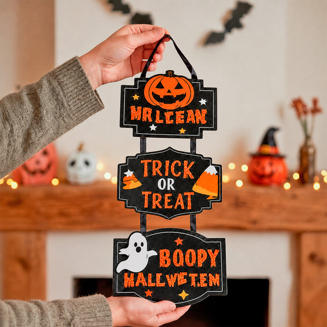 Colgante de Halloween con Glitter