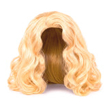 Peluca de Cabello Ondulado, Color Amarillo
