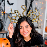 Diadema de Medusa para Halloween, Color Dorado