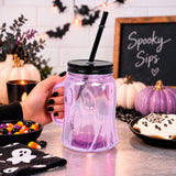 Vaso Fantasma para Halloween, Color Morado, 1 Pieza