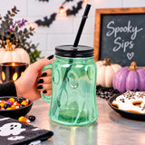 Vaso Fantasma para Halloween, Color Verde, 1 Pieza