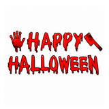 Banner Happy Halloween, Color Rojo