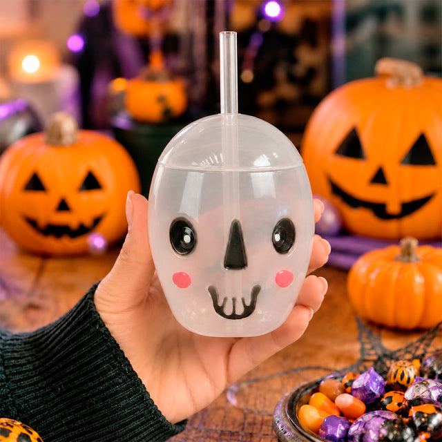 Vaso de Fantasma con Popote