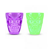 Set de Vasos con Diseño de Calavera, 4 Piezas