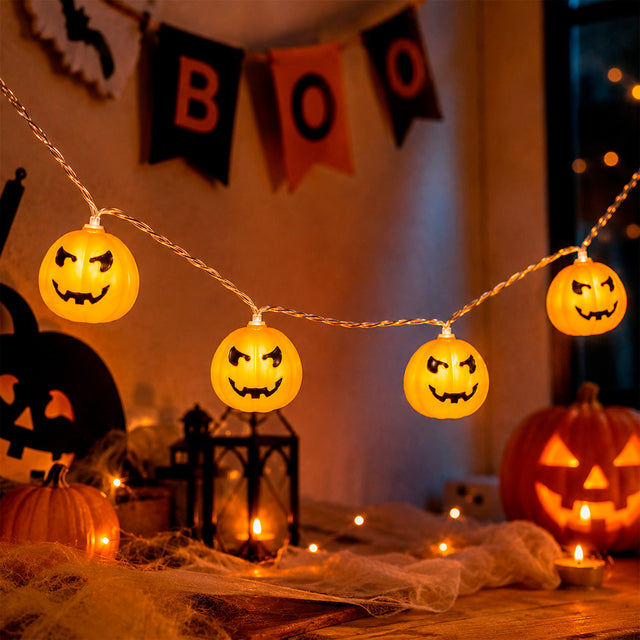 Luces LED en Forma de Calabaza