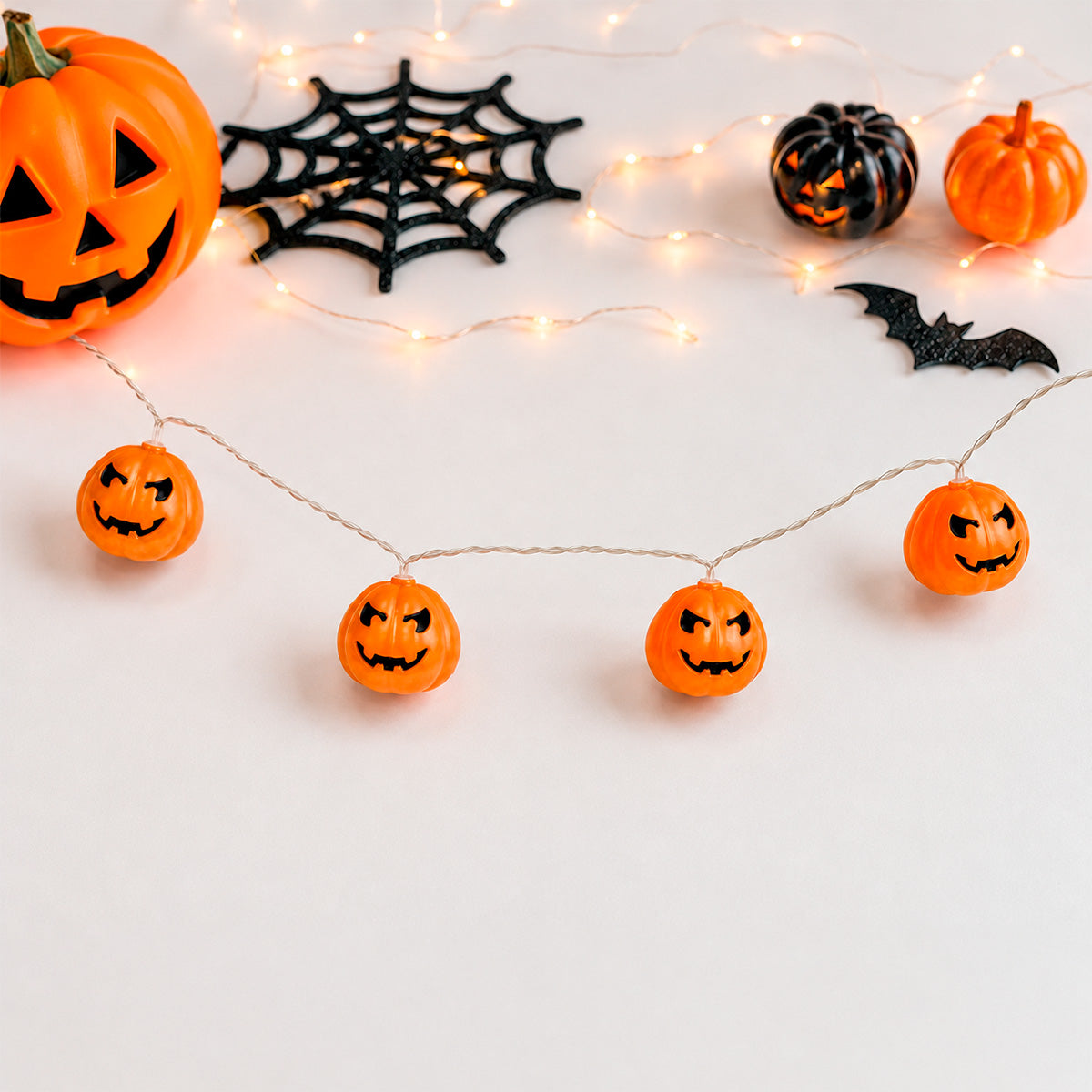 Luces LED en Forma de Calabaza