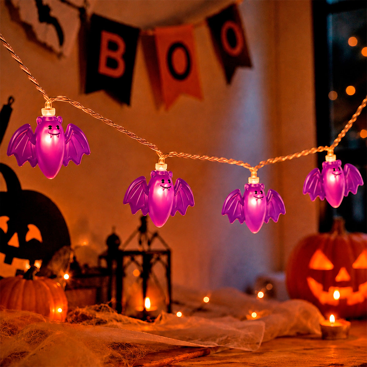 Luces LED en Forma de Fantasma, Halloween
