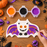 Set DIY de Pintura con Figura de Murciélago, 3 Colores y Brocha