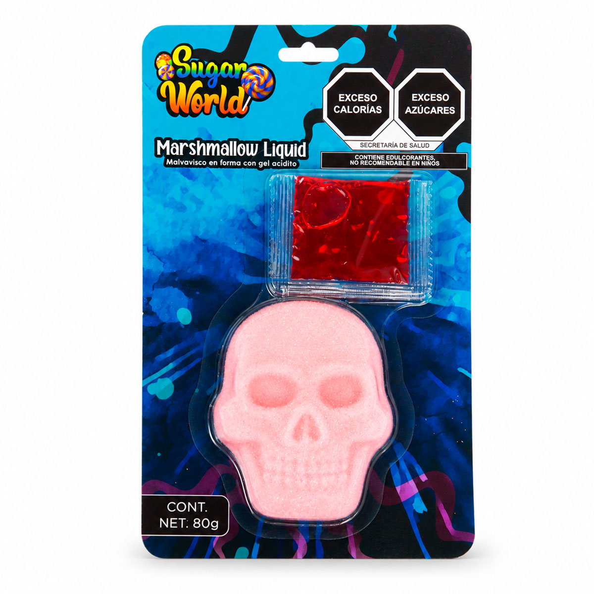 Calavera, Malvavisco con Gel Ácido
