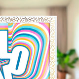 Portadocumento Blanco con Detalles Dorados
