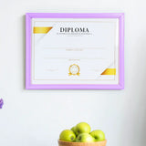 Porta Documento, Marco Color Morado Pastel
