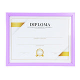 Porta Documento, Marco Color Morado Pastel