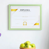 Porta Documento, Marco Color Verde Pastel