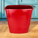 Cesto Rectangular color Rojo para Basura