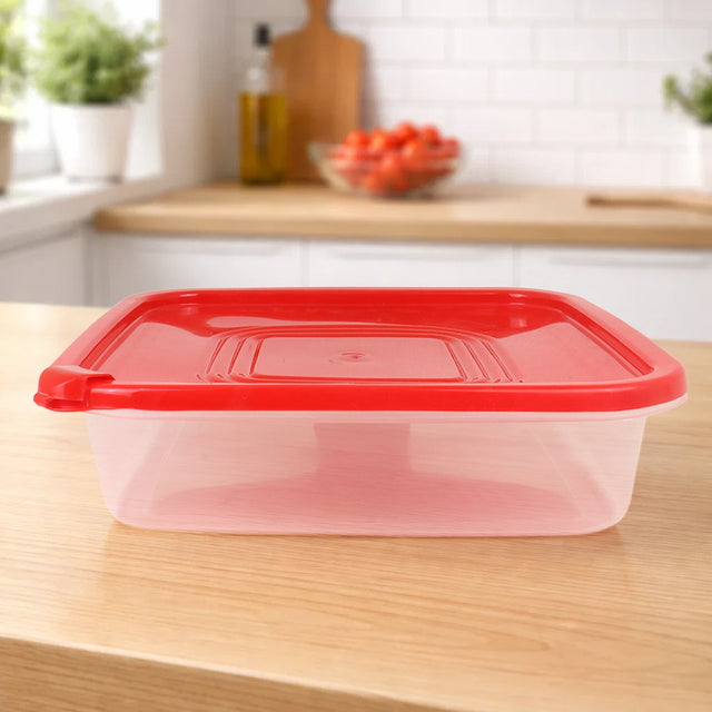 Contenedor Microfresh Cuadrado, Color Rojo