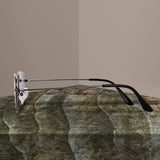Lentes de Sol Estilo Aviador con Armazón Rectangular, color Morado