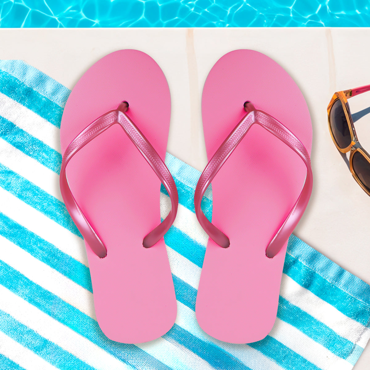 Sandalias, Color Rosa Brillante, Talla 23