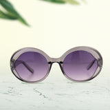 Lentes de Sol con Marco Circular Transparente