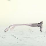 Lentes de Sol con Marco Cuadrado Transparente