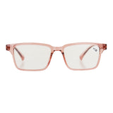Lente con Armazón Cuadrado color Rosa para Lectura, Dioptría 1.50